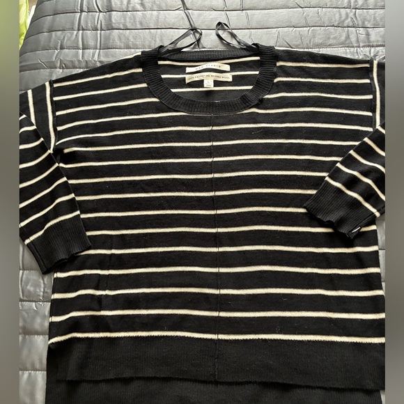 Max Studio Black and Cream Wool Sweater - Picture 6 of 8